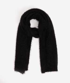 Echarpe moelleuse noire femme NOIR