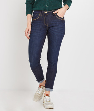 Jean slim TOKYO raccourci femme DARK RINSE