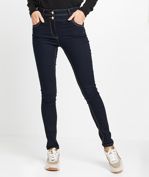 Jean slim taille haute MILAN femme BLUE BLACK