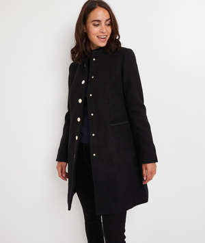 Manteau officier femme NOIR