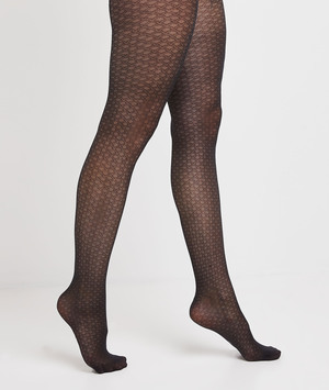 Collant noir effet écaille femme NOIR
