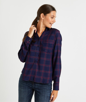Chemise à carreaux femme MARINE