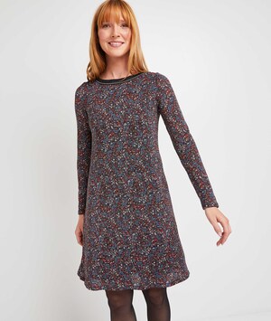 Robe courte brillante femme NOIR