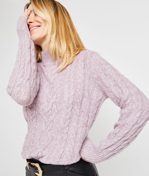 Pull col montant torsadé femme PARME
