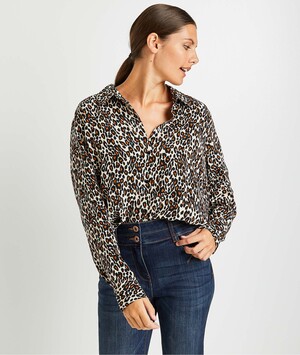 Chemise léopard femme BEIGE