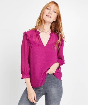 Blouse plumetis femme VIOLET