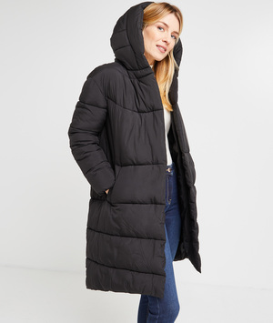 Doudoune longue femme NOIR