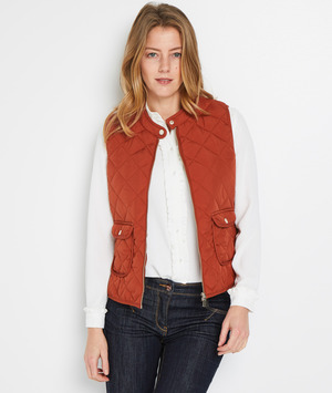 Doudoune matelassée sans manches femme TERRACOTTA