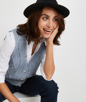 Gilet sans manches femme BLEU