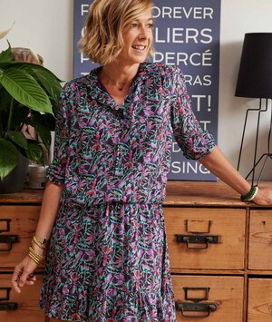 Robe imprimée femme VIOLET