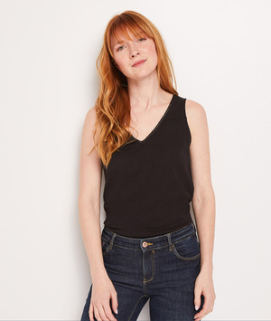 Débadeur col V femme NOIR
