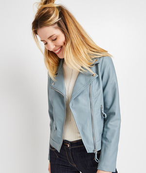 Blouson esprit perfecto femme SAUGE