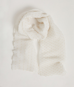 Foulard à pois femme BEIGE