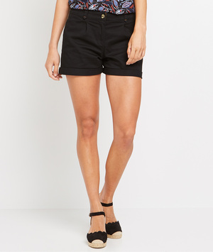 Short de ville femme NOIR