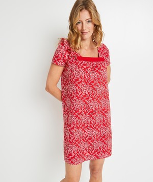Robe imprimée femme ROUGE