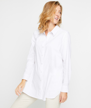 Chemise oversize blanche femme BLANC
