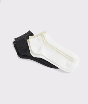 Chaussettes basses (lot de 2) femme BLANC