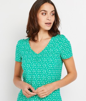 T-shirt imprimé femme VERT