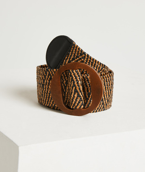 Ceinture en paille femme CAMEL