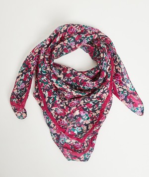 Foulard imprimé fleuri femme MULTICOULEUR