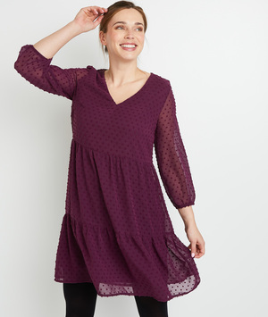 Robe plumetis femme VIOLET