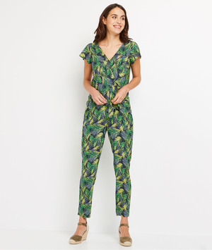 Combinaison imprimée femme VERT