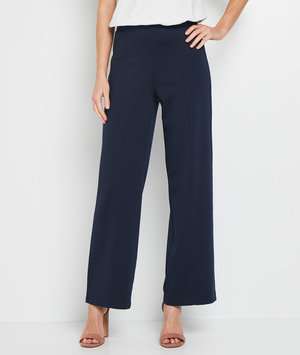 Pantalon fluide large femme MARINE