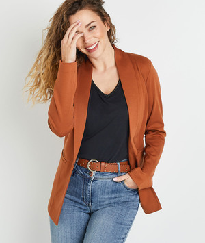 Veste en maille femme CAMEL