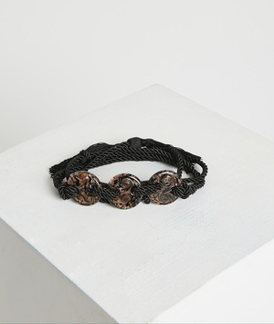 Ceinture corde femme NOIR