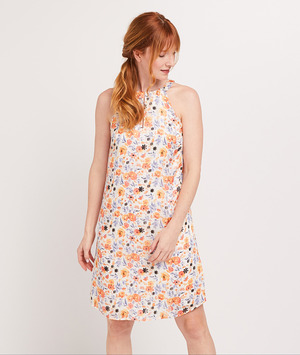 Robe imprimée femme BLANC CASSE