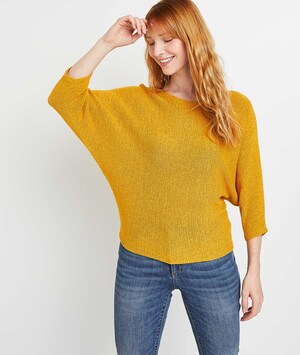 Pull loose col bateau femme SAFRAN