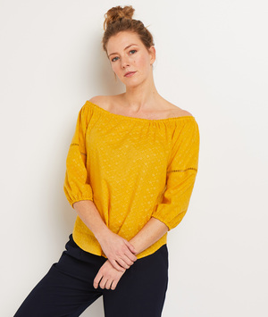 Blouse encolure bardot femme MIEL