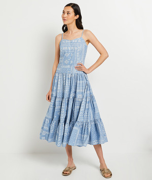 Robe à bretelles femme BLEU