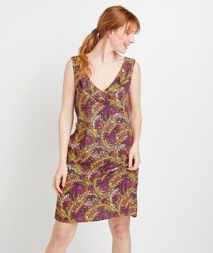 Robe col V femme SAFRAN
