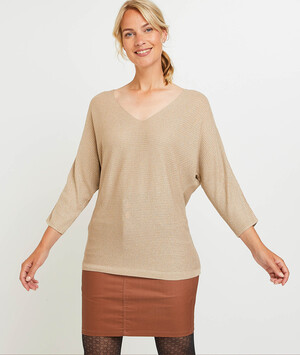 Pull loose femme BEIGE