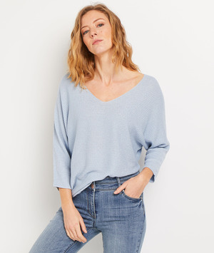 Pull loose femme BLEU