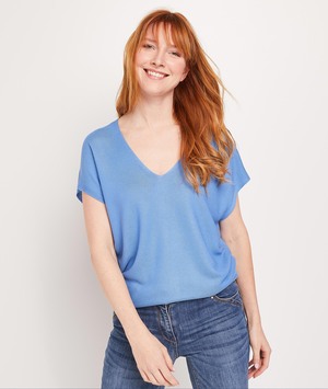 Pull manches courtes BLEU