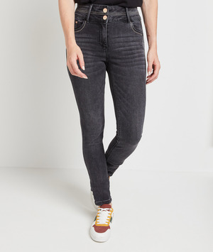 Jean slim taille haute MILAN femme GREY