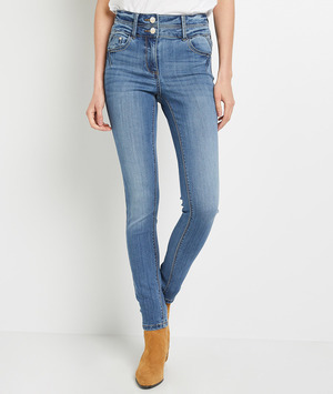 Jean slim taille haute femme STONE