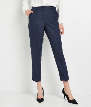 Pantalon cigarette femme MARINE