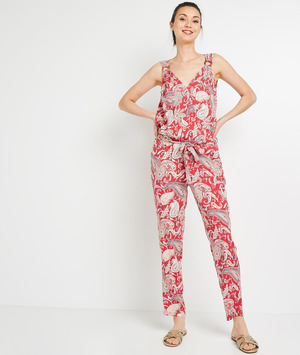 Combinaison longue imprimée femme ROSE