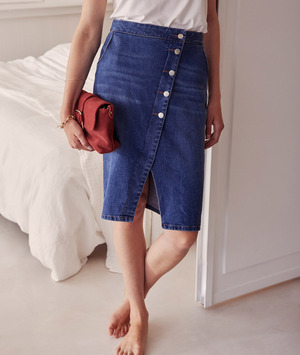 Jupe en jean fendue femme RINSE