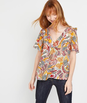 Blouse imprimée femme MULTICOULEUR