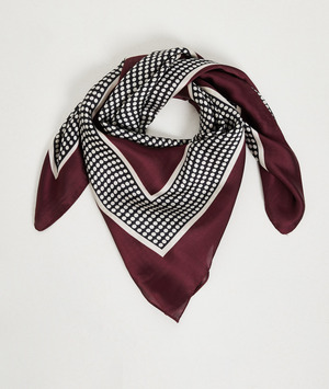 Foulard carré satiné femme VIOLET