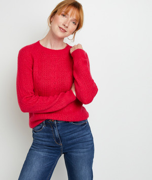 Pull tricot femme ROSE