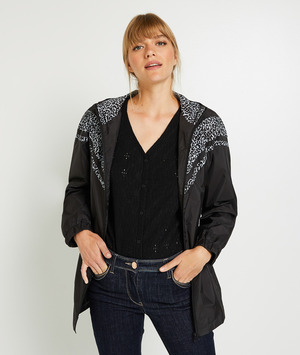 Manteau léger déperlant femme NOIR