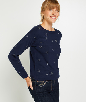 Pull col rond femme MARINE