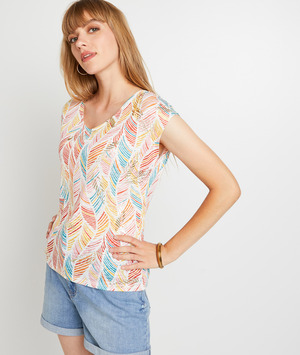 T-shirt manches courtes femme IMPRIME