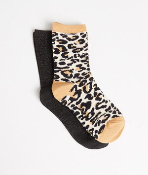 Lot de chaussettes hautes femme LEOPARD