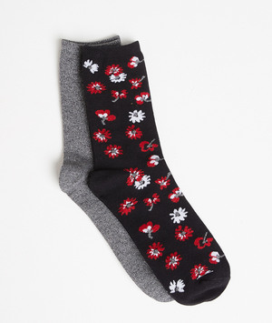 Lot de chaussettes mi hautes femme NOIR